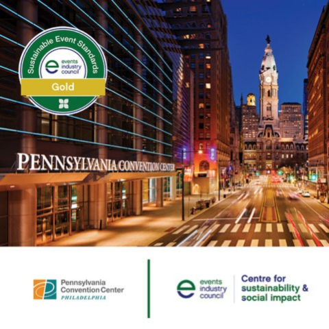 Events Industry Council Recognises Pennsylvania Convention Center for Continued Focus on Sustainability 