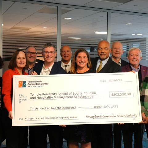 Pennsylvania Convention Center Authority Launches College Scholarship for Hospitality Majors at Temple University   
